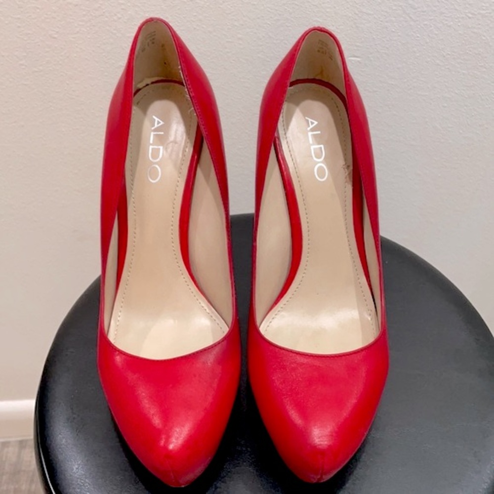 ALDO Red pumps size 9